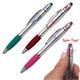a group of ribbon spin top pen with stylus, full color digital