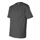 aerial view a charcoal bayside short sleeve t - shirt with a pocket, image 3 of 3