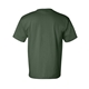 aerial view a forest green bayside short sleeve t - shirt with a pocket, image 2 of 3