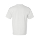 aerial view a white bayside short sleeve t - shirt with a pocket, image 2 of 3