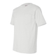 aerial view a white bayside short sleeve t - shirt with a pocket, image 3 of 3