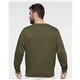 aerial view a military green lat - elevated fleece crewneck sweatshirt, image 3 of 3