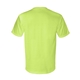 aerial view a lime green bayside short sleeve t - shirt with a pocket, image 2 of 3
