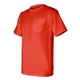 aerial view a orange bayside short sleeve t - shirt with a pocket, image 3 of 3