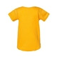 aerial view a gold rabbit skins fine jersey infant lap shoulder creeper, image 2 of 3
