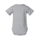 aerial view a heather rabbit skins fine jersey infant lap shoulder creeper, image 2 of 3