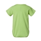 aerial view a key lime rabbit skins fine jersey infant lap shoulder creeper, image 2 of 3