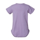 aerial view a lavender rabbit skins fine jersey infant lap shoulder creeper, image 2 of 3