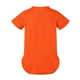 aerial view a orange rabbit skins fine jersey infant lap shoulder creeper, image 2 of 3