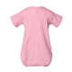 aerial view a pink rabbit skins fine jersey infant lap shoulder creeper, image 2 of 3