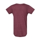 aerial view a vintage burgundy rabbit skins fine jersey infant lap shoulder creeper, image 2 of 3