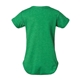 aerial view a vintage green rabbit skins fine jersey infant lap shoulder creeper, image 2 of 3