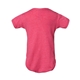 aerial view a vintage hot pink rabbit skins fine jersey infant lap shoulder creeper, image 2 of 3