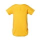 aerial view a yellow rabbit skins fine jersey infant lap shoulder creeper, image 2 of 3