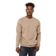 aerial view a tan bella + canvas unisex drop shoulder fleece - 3945, image 1 of 3