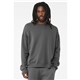 aerial view a asphalt bella + canvas unisex drop shoulder fleece - 3945, image 1 of 3