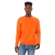 aerial view a orange bella + canvas unisex drop shoulder fleece - 3945, image 1 of 3
