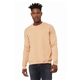 aerial view a hthr sand dune bella + canvas unisex drop shoulder fleece - 3945, image 1 of 6