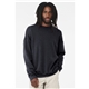 aerial view a heather navy bella + canvas unisex drop shoulder fleece - 3945, image 1 of 3