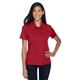 aerial view a classic red core 365 ladies origin performance piqu polo with pocket, image 1 of 6
