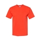 aerial view a bright orange bayside usa - made midweight pocket t - shirt, image 1 of 3