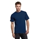 a dark navy bayside usa - made midweight pocket t - shirt