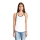 aerial view a white/ black next level ladies ideal colorblock racerback tank - 1534, image 1 of 5