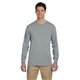aerial view a athletic heather jerzees(r) 5.3 oz dri - power(r) sport long - sleeve t - shirt, image 1 of 3