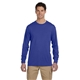 aerial view a royal jerzees(r) 5.3 oz dri - power(r) sport long - sleeve t - shirt, image 1 of 3