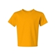 aerial view a gold jerzees(r) 5.6 oz dri - power(r) active t - shirt, image 1 of 3