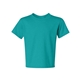 aerial view a jade jerzees(r) 5.6 oz dri - power(r) active t - shirt, image 1 of 3