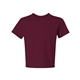 aerial view a maroon jerzees(r) 5.6 oz dri - power(r) active t - shirt, image 1 of 3