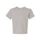 aerial view a silver jerzees(r) 5.6 oz dri - power(r) active t - shirt, image 1 of 2