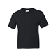 aerial view a black gildan(r) dryblend(r) 5.5 oz, 50/50 t - shirt, image 1 of 6