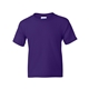 aerial view a purple gildan(r) dryblend(r) 5.5 oz, 50/50 t - shirt, image 1 of 6