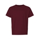 aerial view a maroon gildan(r) dryblend(r) 5.5 oz, 50/50 t - shirt, image 1 of 6
