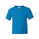 aerial view a sapphire gildan(r) dryblend(r) 5.5 oz, 50/50 t - shirt, image 1 of 6