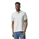 aerial view a ash grey gildan adult 50/50 jersey polo, image 1 of 6