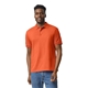 aerial view a orange gildan adult 50/50 jersey polo, image 1 of 6