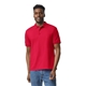 aerial view a red gildan adult 50/50 jersey polo, image 1 of 6