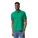 aerial view a kelly green gildan adult 50/50 jersey polo, image 1 of 6