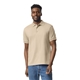aerial view a sand gildan adult 50/50 jersey polo, image 1 of 6