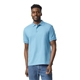 aerial view a light blue gildan adult 50/50 jersey polo, image 1 of 6