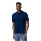 aerial view a navy gildan adult 50/50 jersey polo, image 1 of 6