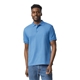 aerial view a carolina blue gildan adult 50/50 jersey polo, image 1 of 6