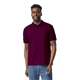 aerial view a maroon gildan adult 50/50 jersey polo, image 1 of 6