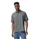 aerial view a graphite heather gildan adult 50/50 jersey polo, image 1 of 3