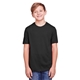aerial view a black core 365 youth fusion chromasoft performance t - shirt, image 1 of 6