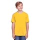 aerial view a campus gold core 365 youth fusion chromasoft performance t - shirt, image 1 of 6