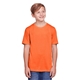 aerial view a campus orange core 365 youth fusion chromasoft performance t - shirt, image 1 of 6